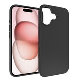 Just in Case iPhone 16 Zero Soft TPU Case Zwart - Telefoonhoesje