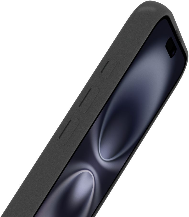 Just in Case iPhone 16 Zero Soft TPU Case Zwart - Telefoonhoesje