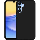 Just In Case Samsung Galaxy A15 TPU Rubber Case Zwart - Telefoonhoesje