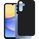 Just In Case Samsung Galaxy A15 TPU Rubber Case Zwart - Telefoonhoesje