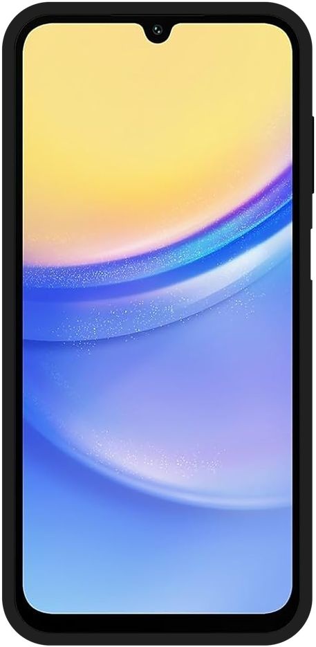 Just In Case Samsung Galaxy A15 TPU Rubber Case Zwart - Telefoonhoesje