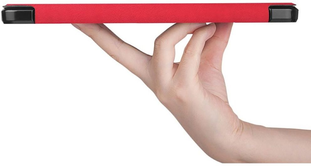 Just in Case Samsung Galaxy Tab S7 TriFold Smart Book Case Pen Slot Rood - Tablethoes