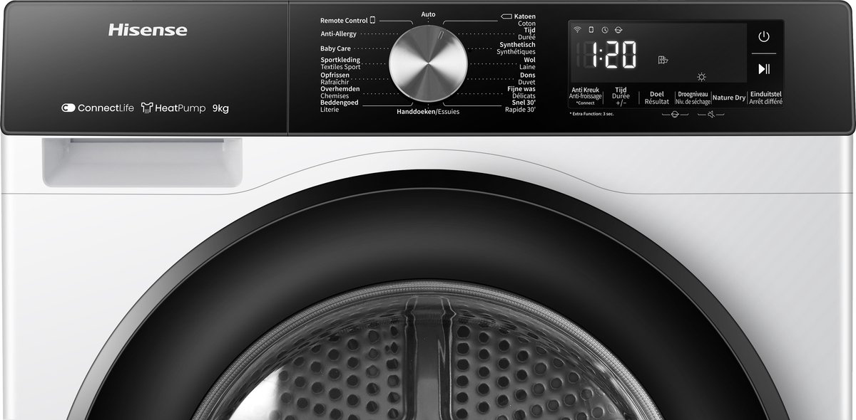 Hisense DH3S902BW3 - Warmtepompdroger