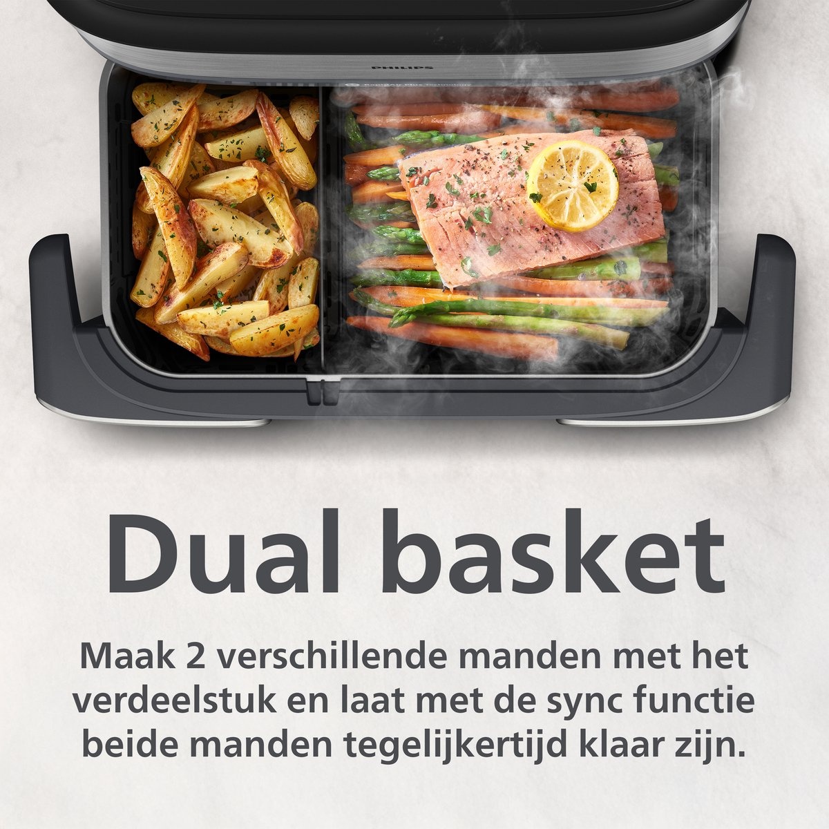 Philips Series 5000 Dual Basket NA565/02 - Airfryer