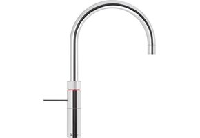 Quooker Fusion Round Chroom met COMBI+ reservoir - Kokendwaterkraan
