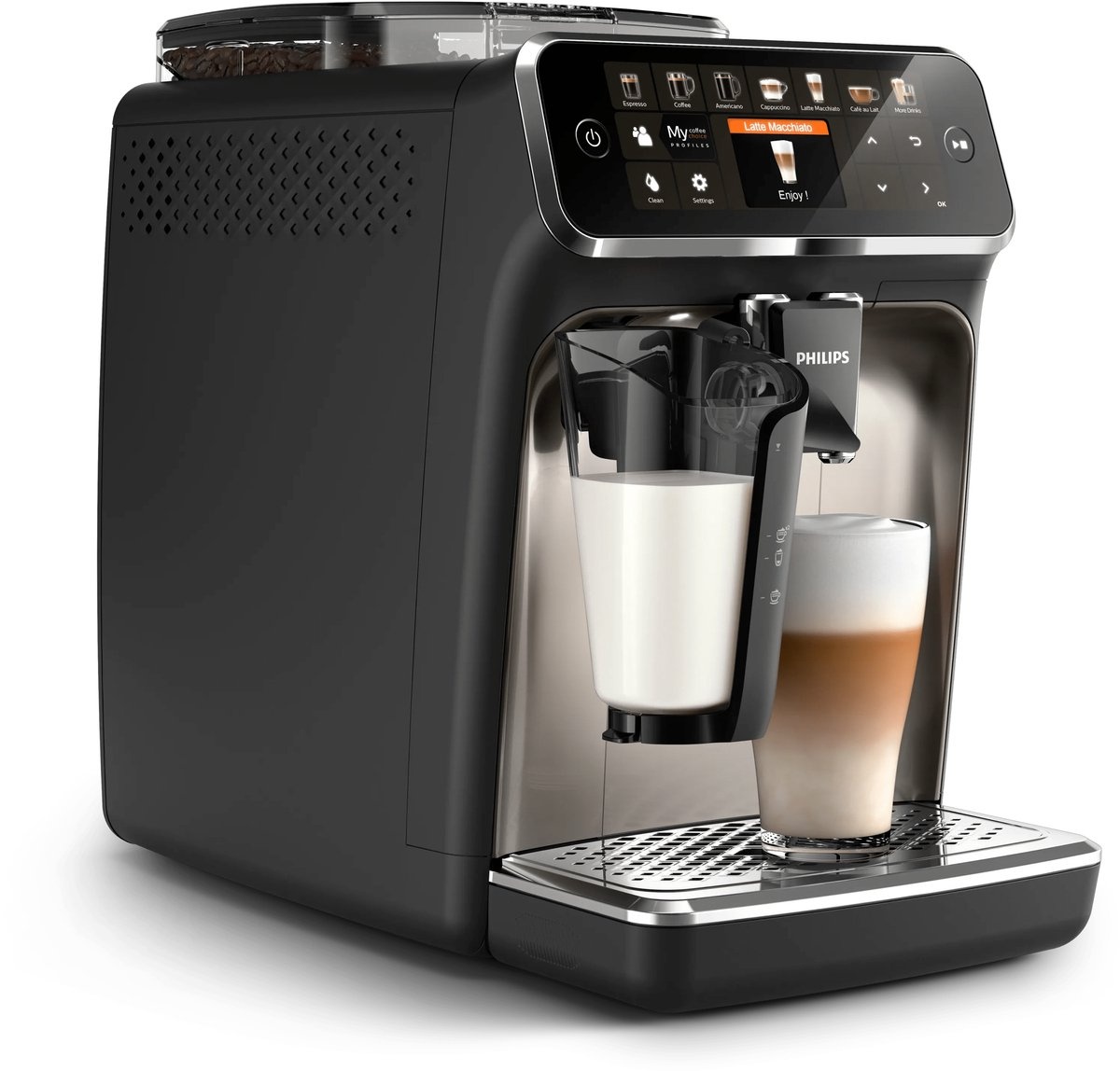 Philips LatteGo Series 5400 EP5447/90 Zwart - Koffiemachine