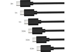 AUKEY 6-Pack Micro USB kabels