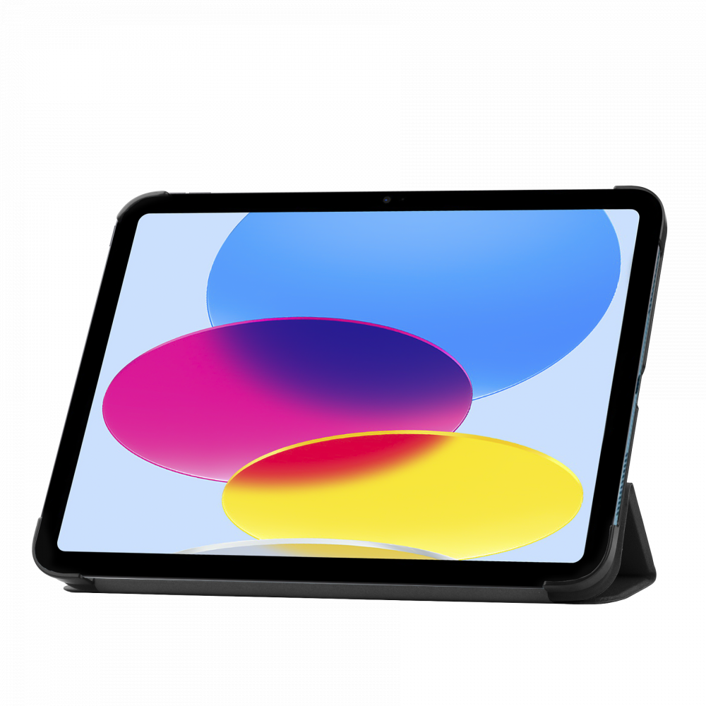 Just in Case Smart Tri-Fold Case - Apple iPad 2022 - Zwart - Tablethoes