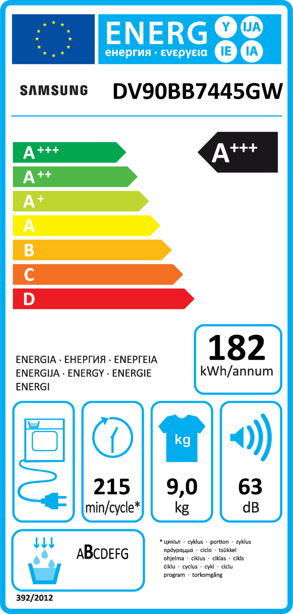 Samsung DV90BB7445GWS2 - Warmtepompdroger