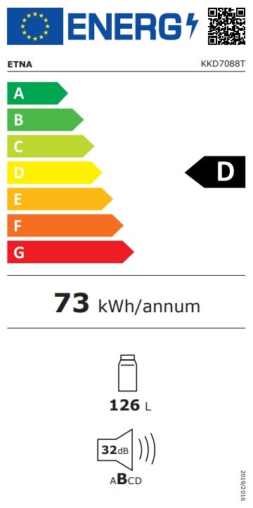 ETNA KKD7088T - Inbouw koelkast
