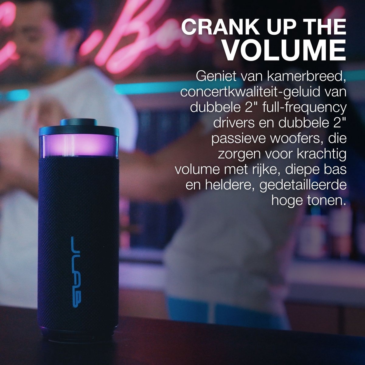 JLab Go Party Zwart - Draadloze speaker