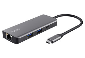 Trust Dalyx 6-in-1 USB-C-adapter - Adapter