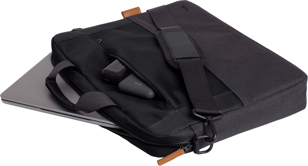 Trust Lisboa 16 inch Eco Zwart - Laptoptas