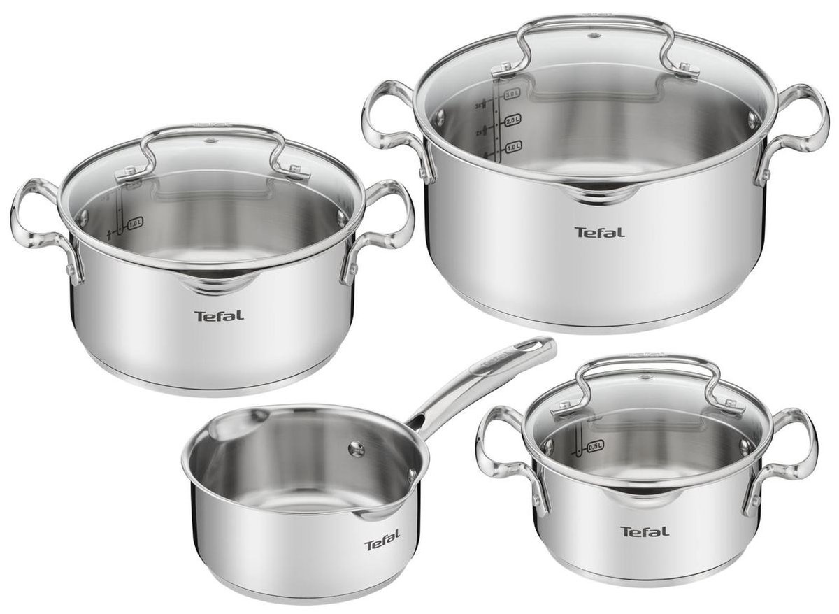 Tefal G719S7 Duetto+ 4-delige Pannenset