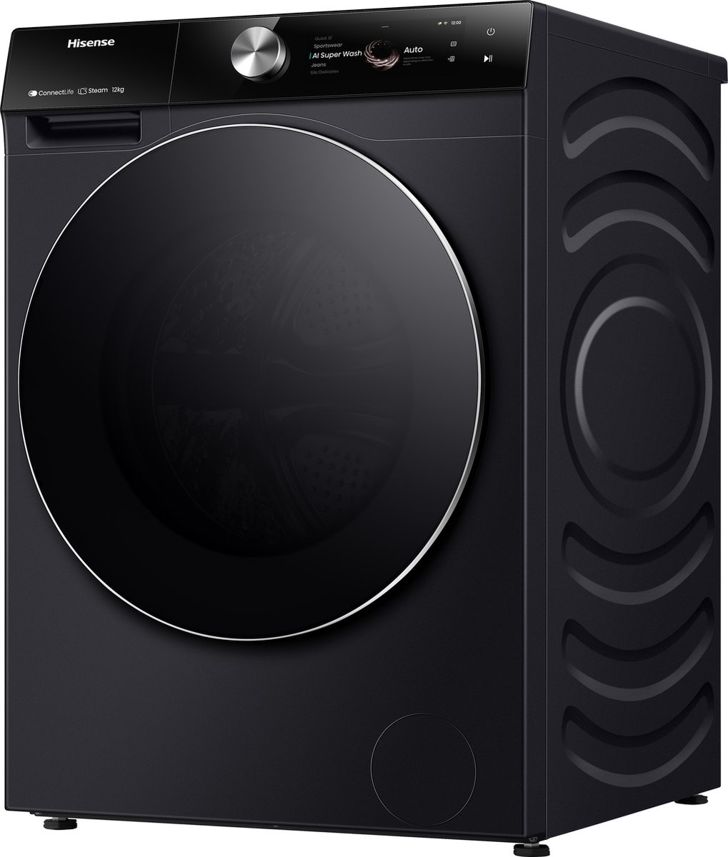 Hisense WF7S1247BB - Wasmachine