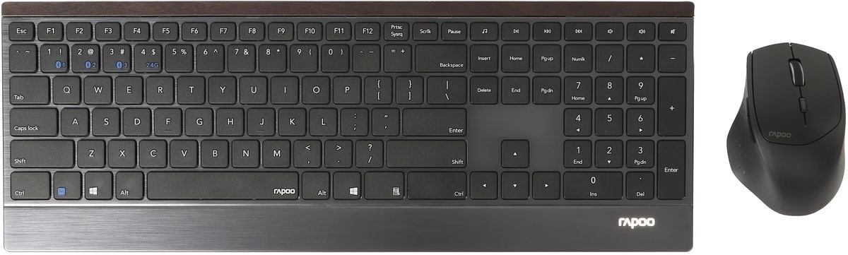 Rapoo 9500M - Toetsenbord + muis set