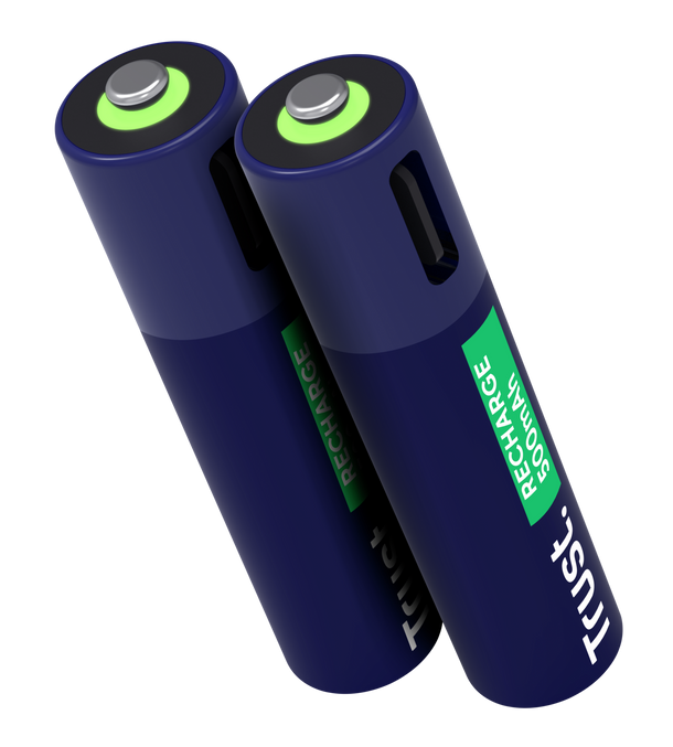 Trust USB-C oplaadbare AAA-batterijen