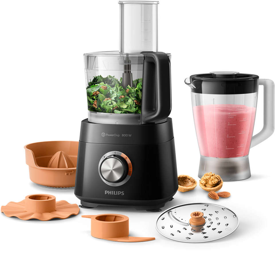 Philips HR7510/10 Zwart - Foodprocessor
