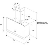 Whirlpool WHVA 62F LM K - Wandschouw afzuigkap