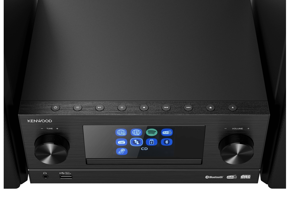 Kenwood M-9000S Zwart - Stereo set