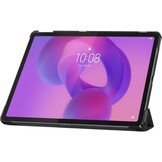 Just in Case Lenovo Idea Tab TriFold Smart Book Case Zwart - Tablethoes