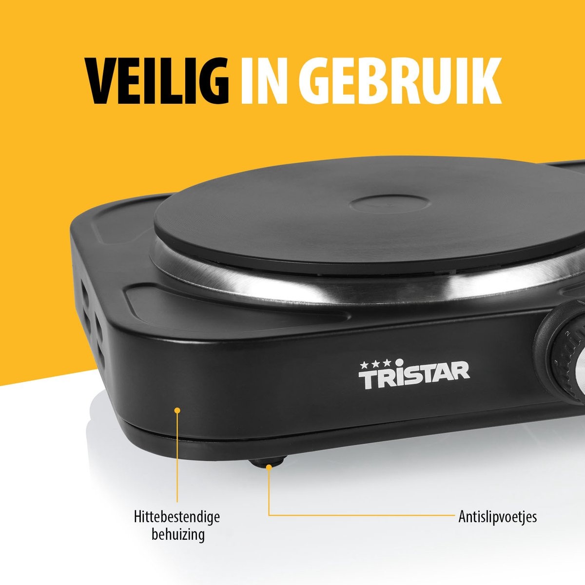 Tristar KP-6152 - Vrijstaande kookplaat