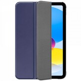 Just in Case Smart Tri-Fold Case - Apple iPad 2022 - Blauw - Tablethoes
