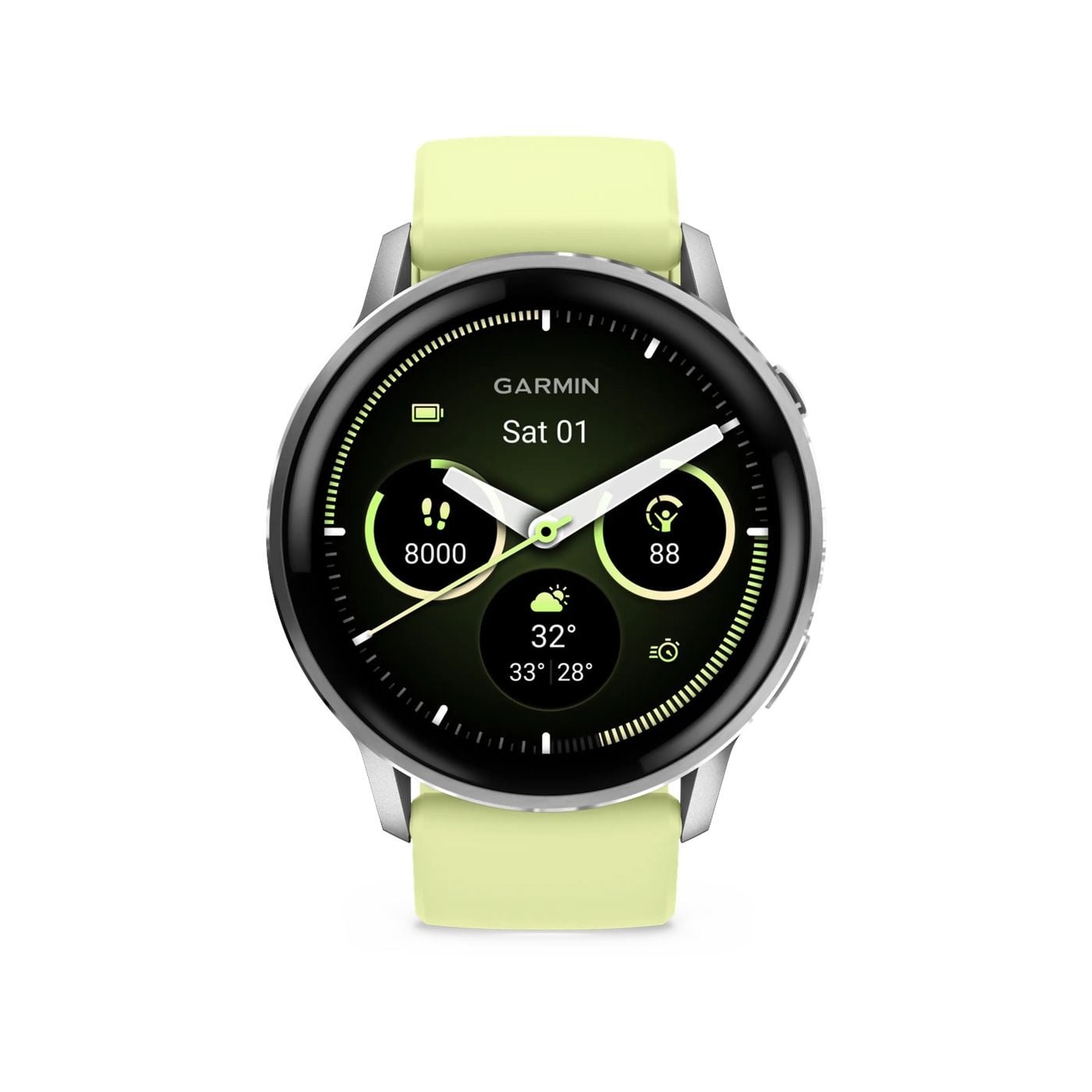 Garmin Venu 4 45mm Zilver-Citroen - Smartwatch