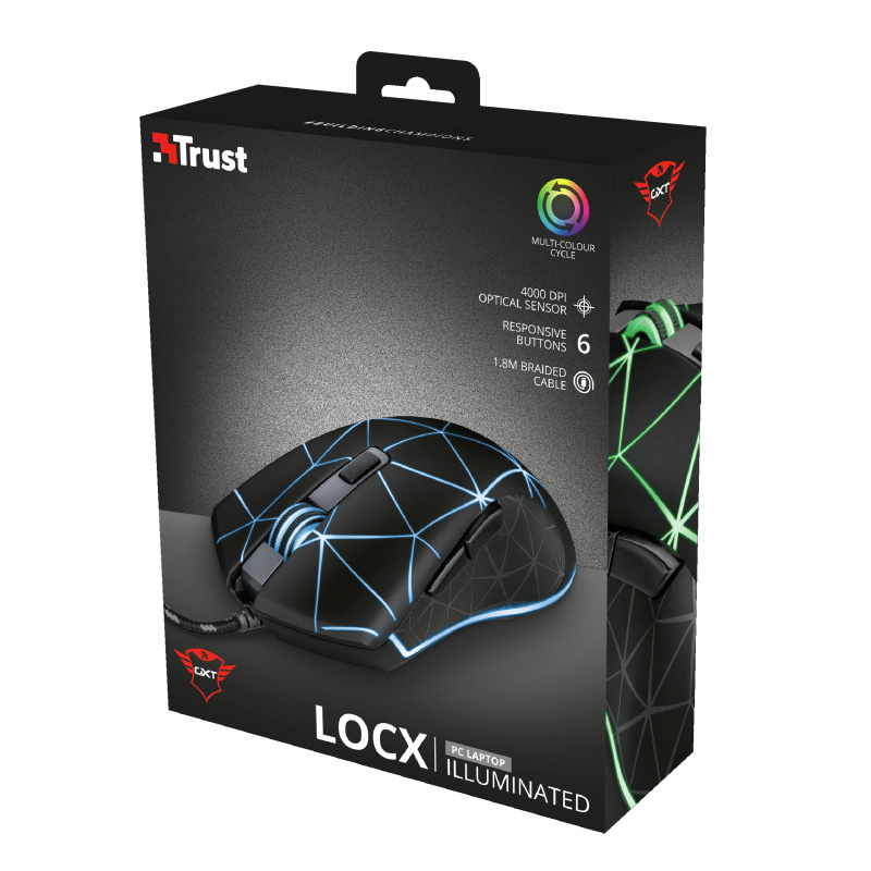 Trust GXT 133 Locx - Gaming Muis