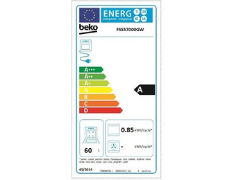 Beko FSS57000GW - Keramisch fornuis