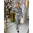 Femalicious collection QH Super High Waist Button Jeans Grey
