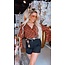 Femalicious collection Desert Wrap Top Brown