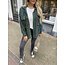 Femalicious collection Checkered Color Jacket Green