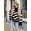 Femalicious collection Honey Striped Sweater Black