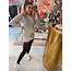 Femalicious collection Sweater Stripe Up Dress Grey