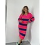 Femalicious collection Sweater Dress Pink / Blue