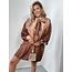Femalicious collection In Paris Dress Brown/Champagne