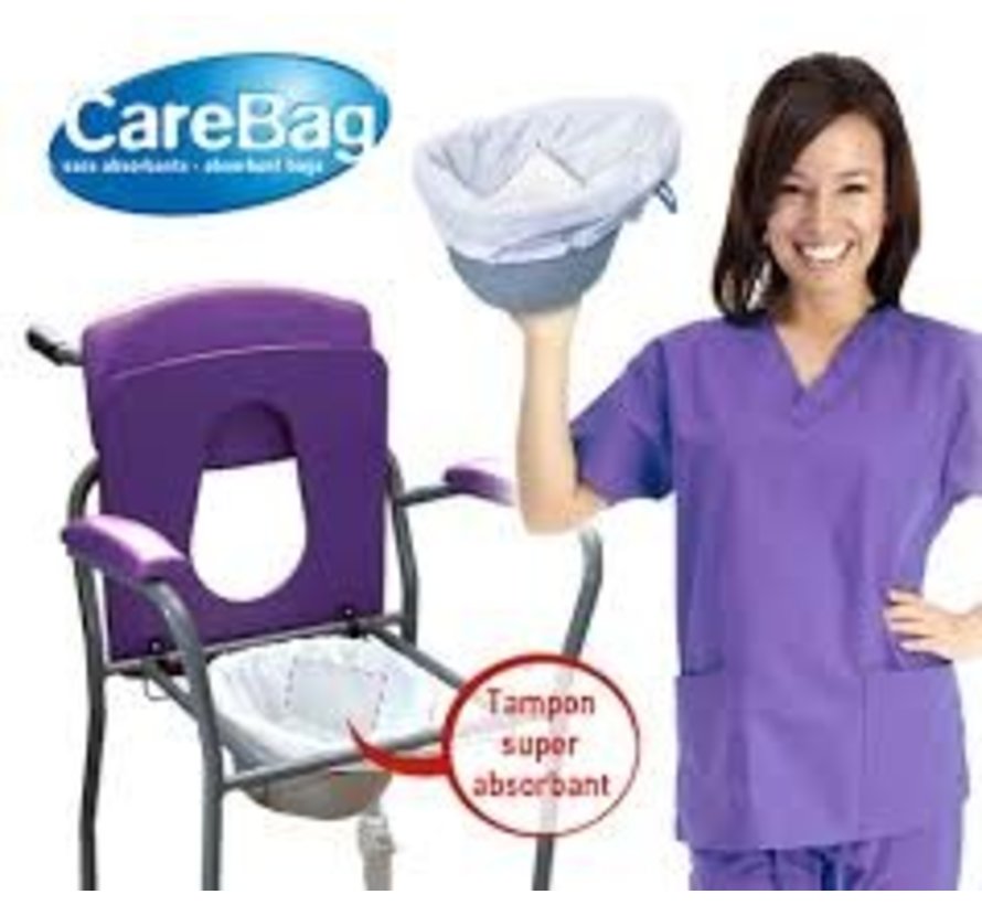 Toiletstoelzakken CareBag - 20 stuks op rol