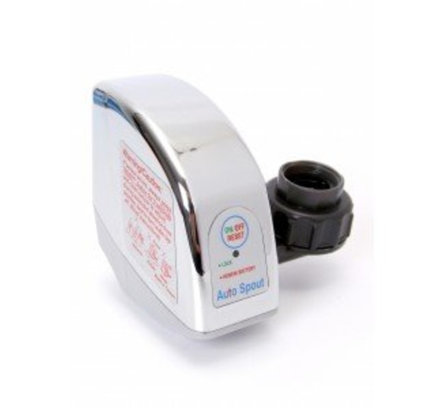 Waterbesparende kraan adapter met sensor