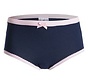 Incontinentie ondergoed  meisjes slip  donkerblauw met roze bies