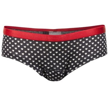 Underwunder Incontinentie ondergoed meisjes slip donkerblauw met hartjes