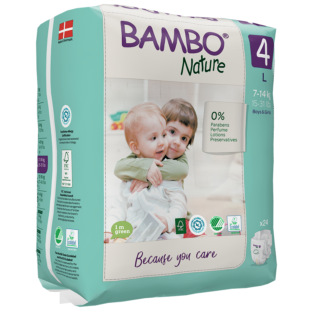 Bambo Nature luiers maat 4 L voor van 7 tot 14 kg Van Manen