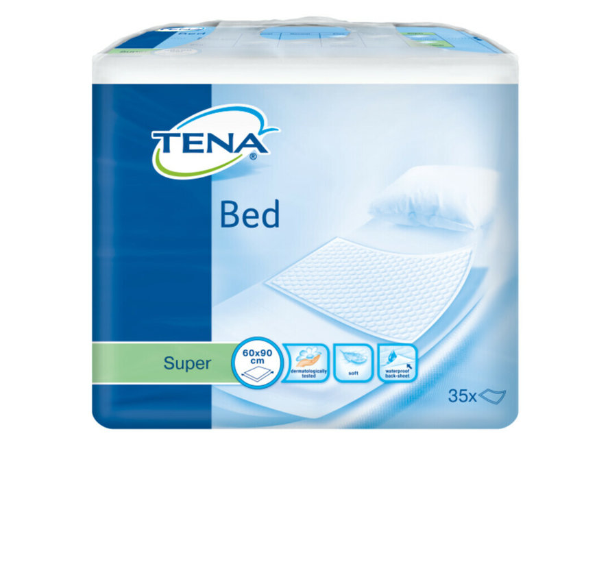 TENA Bed Onderleggers Super 60 x 90 – Betrouwbare bescherming