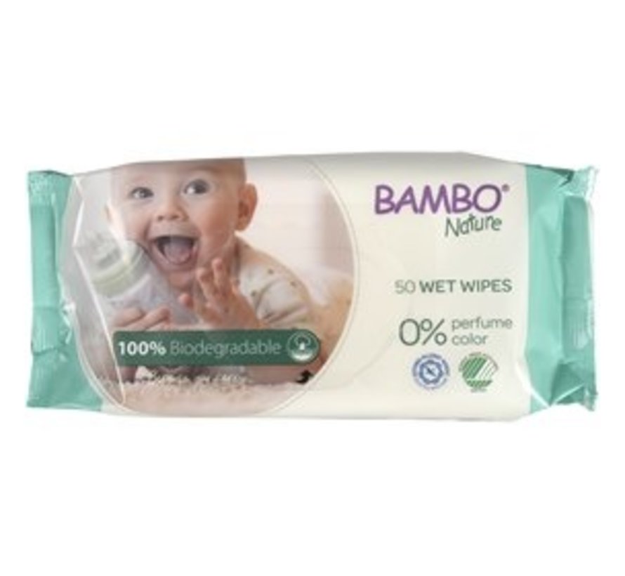 Bambo Nature bio billendoekjes, huidvriendelijk (50 stuks)