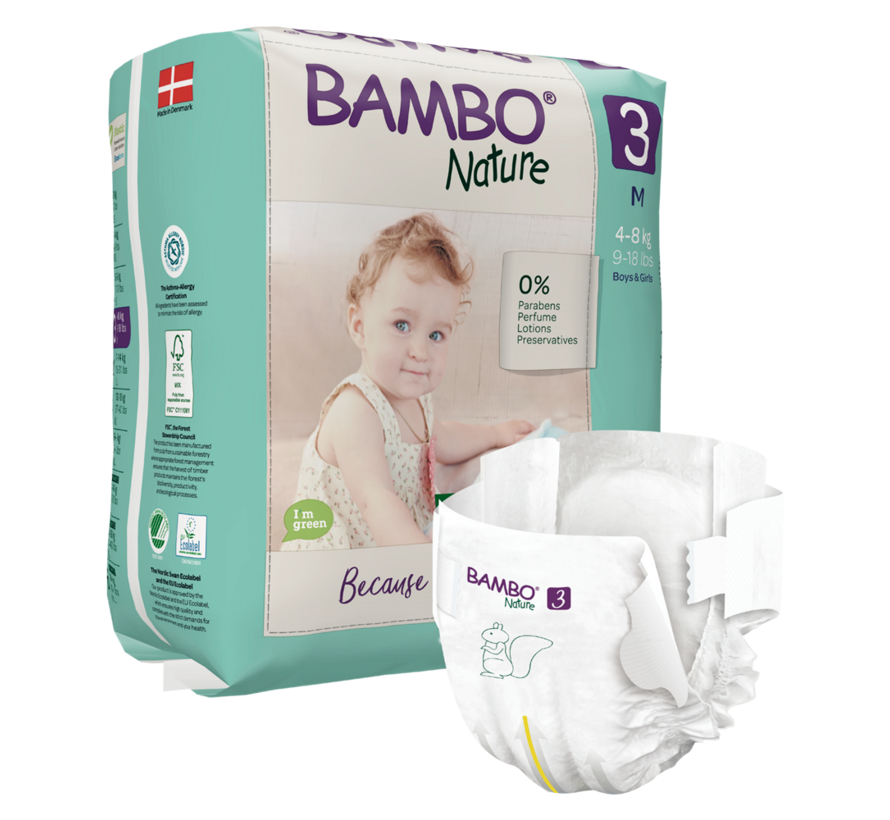Bambo Nature Luiers  3 M voor baby's van 4 tot 8 kg