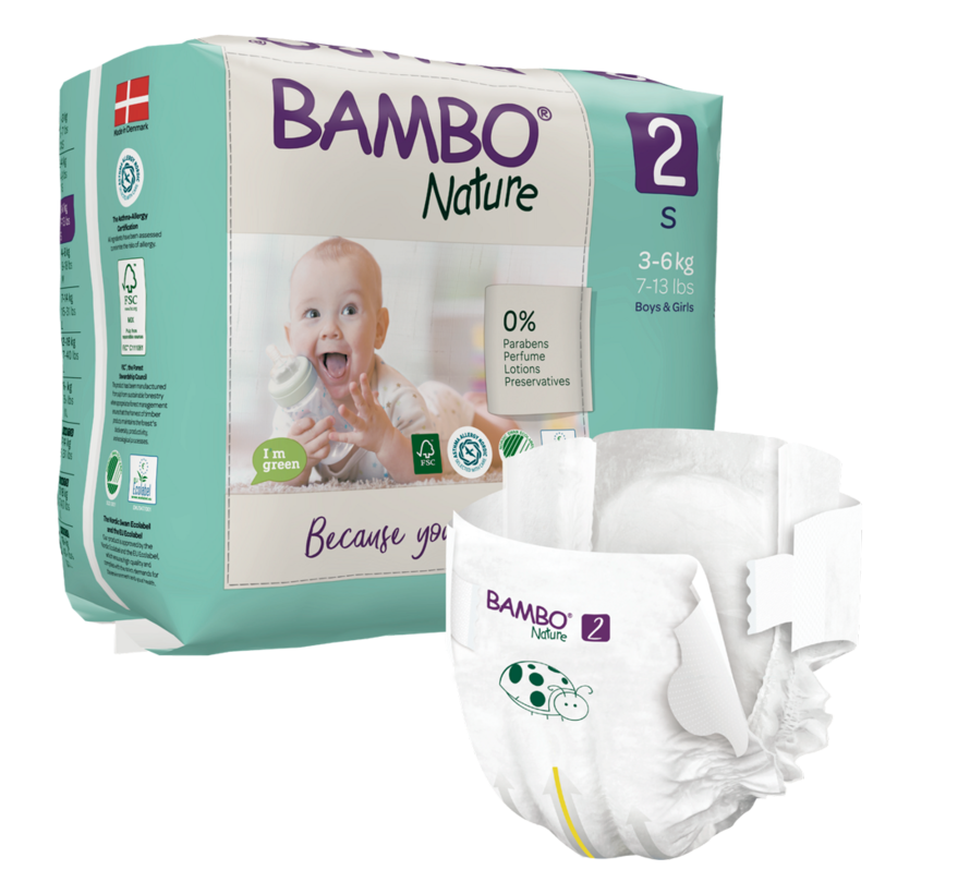 Bambo Nature luiers maat 2 S (30 stuks)