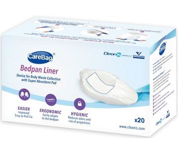 CareBag   Bedpan zakken  Grootverpakking (18 doosjes) voor ondersteek