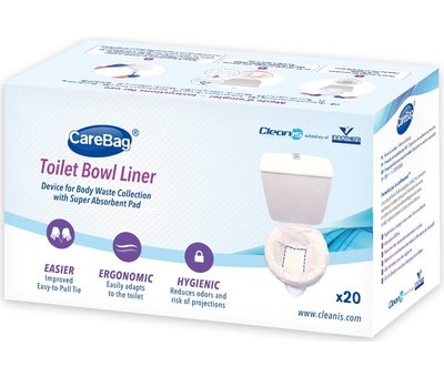 CareBag   Toiletzakken voor toilet – 20 stuks (droogtoilet zakken voor zorg, camper en boot)