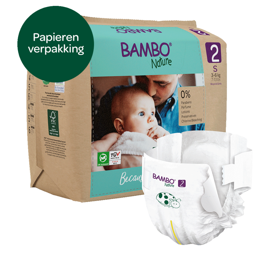 Bambo Nature luiers maat 2 S (30 stuks)