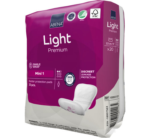 Abena Light Mini Premium inleggers (20 stuks)